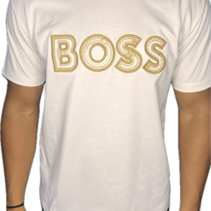 T-shirt Hugo Boss blanc brodé