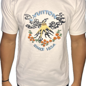 T-shirt Louis Vuitton blanc brodé