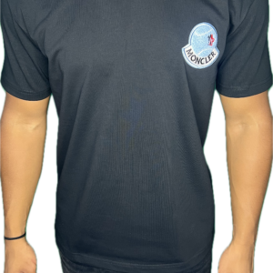 T-shirt Moncler noir brodé
